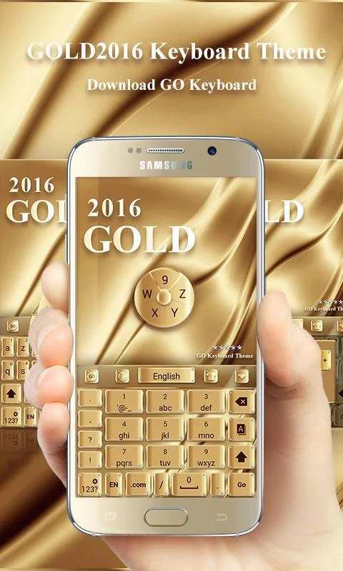 Gold 2016 GO Keyboard Theme截图3