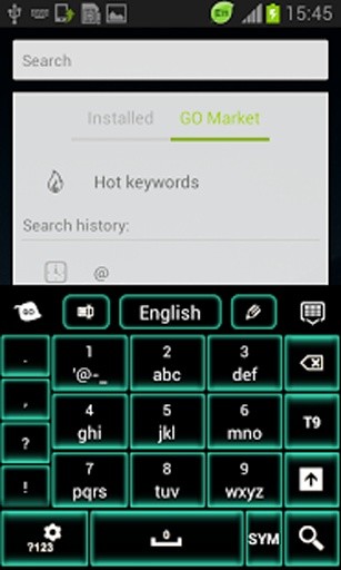 绿色霓虹灯键盘GO截图4