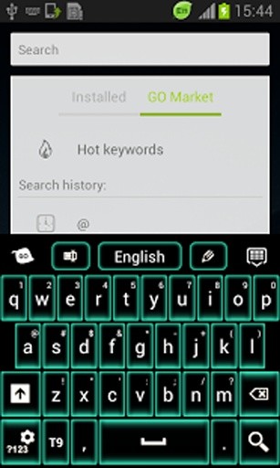 绿色霓虹灯键盘GO截图2