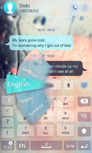 Free Glass GO Keyboard Theme截图5