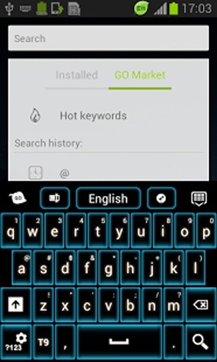 蓝色霓虹灯GO输入法截图2