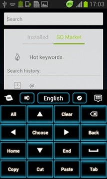 蓝色霓虹灯GO输入法截图