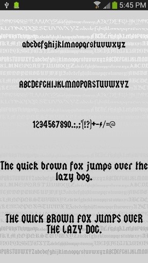 Gothic Fonts for FlipFont Free截图6