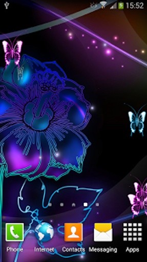 Neon Butterflies Live Wallpaper截图4