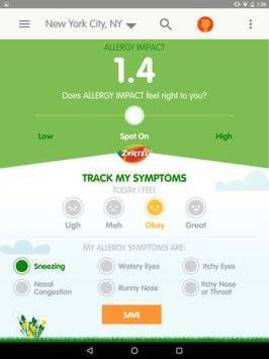 AllergyCast截图