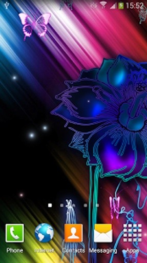 Neon Butterflies Live Wallpaper截图5