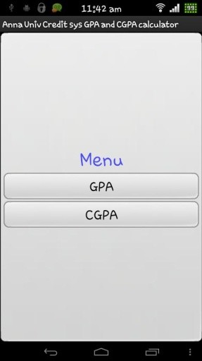 AnnaUniv GPA &amp; CGPA Calculator截图3