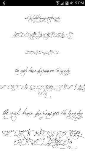 Fonts for FlipFont Romance截图7