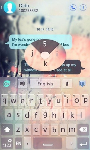 Free Glass GO Keyboard Theme截图4