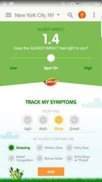 AllergyCast截图