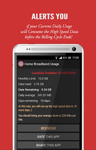 Airtel Broadband Usage截图4