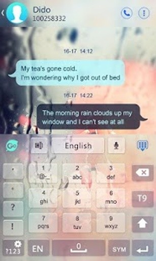 Free Glass GO Keyboard Theme截图3