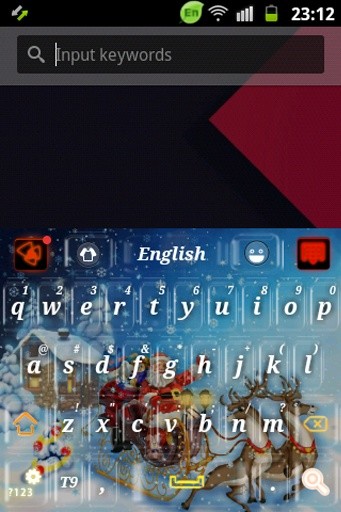 Christmas Snow GO Keyboard截图1