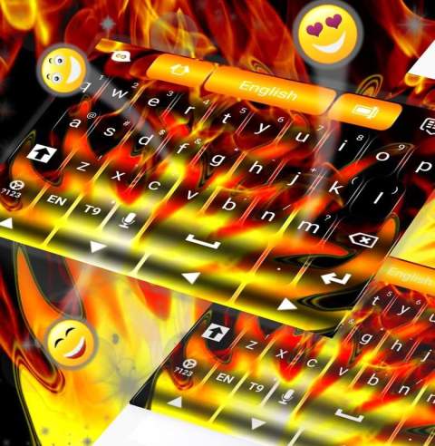 GO Keyboard Fire截图1