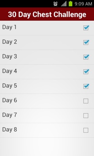 30 Day Chest Challenge FREE截图2
