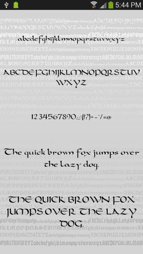 Gothic Fonts for FlipFont Free截图2