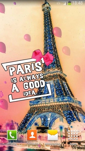 Cute Paris Live Wallpaper截图2