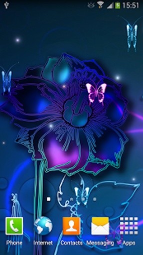 Neon Butterflies Live Wallpaper截图3