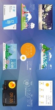 Cartoon cute weather Icon set截图