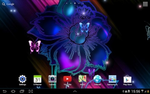 Neon Butterflies Live Wallpaper截图1