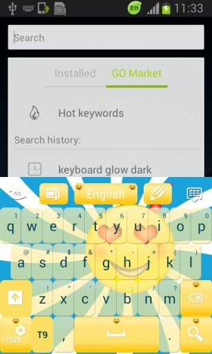 笑脸键盘主题截图2