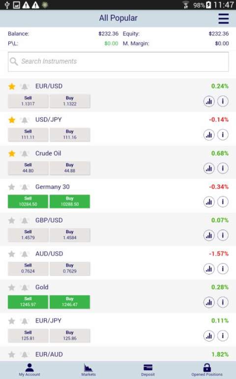 XTrade - Online CFD Trading截图2