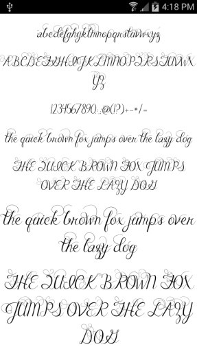 Fonts for FlipFont Romance截图6