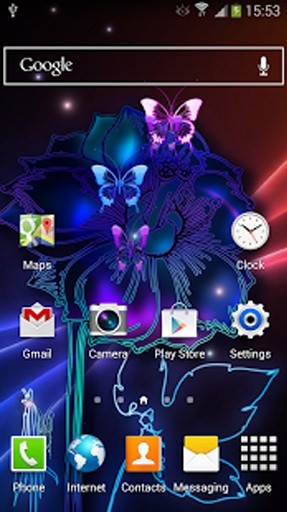 Neon Butterflies Live Wallpaper截图6