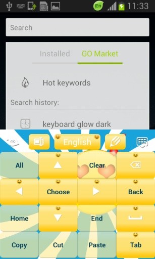 笑脸键盘主题截图5