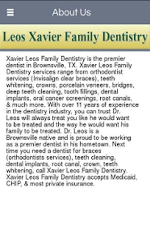 Xavier Leos Family Dentistry截图1