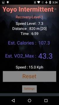 Yo-Yo Intermittent Test截图2