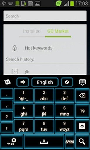 蓝色霓虹灯GO输入法截图6