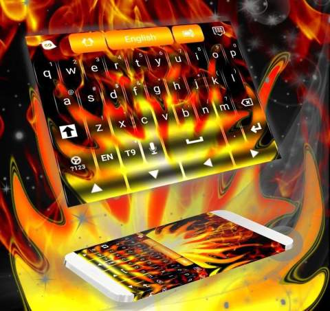GO Keyboard Fire截图2