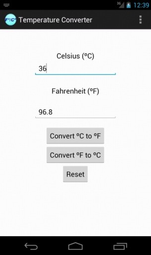 Farenheit to Celsius Con...截图2