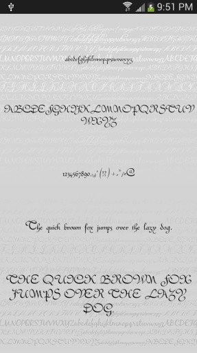 Fonts Script for FlipFont Free截图9