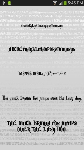 Gothic Fonts for FlipFont Free截图3