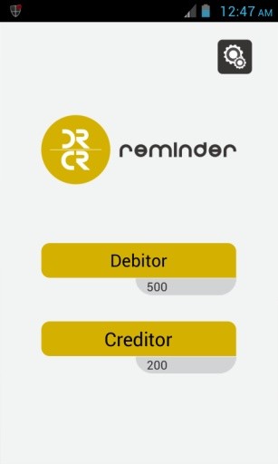 Debit and Credit Reminder截图1