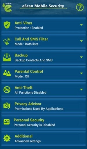 eScan Mobile Security截图1