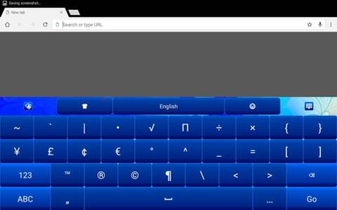 GO Keyboard Simple Blue Theme截图10