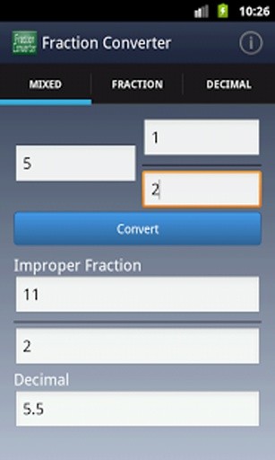 Fraction Converter截图1