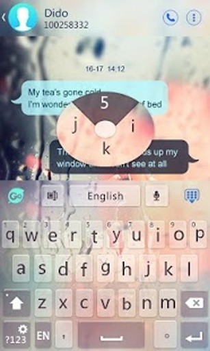 Free Glass GO Keyboard Theme截图1