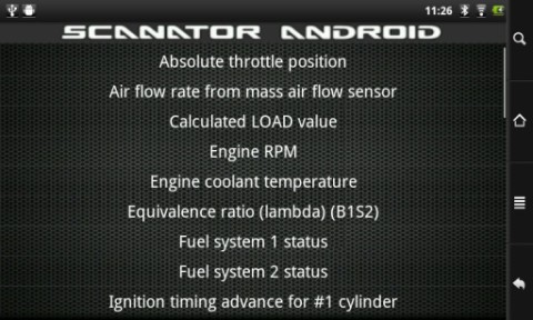 Scanator Android (OBDII)截图4