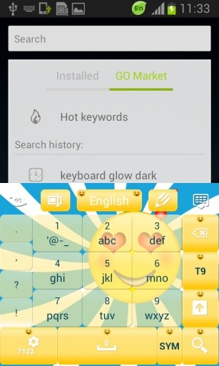 笑脸键盘主题截图6