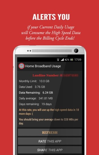 Airtel Broadband Usage截图2