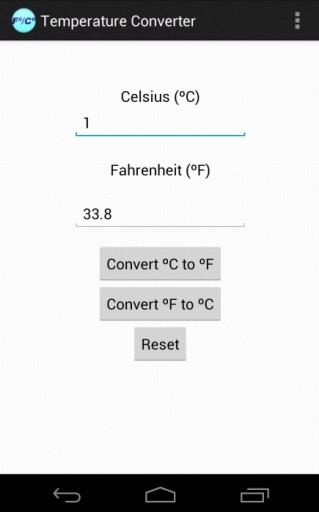 Farenheit to Celsius Con...截图4