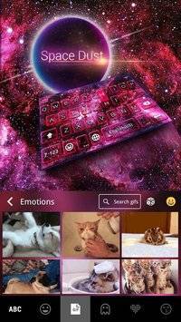 Space Dust Emoji Kika Keyboard截图5