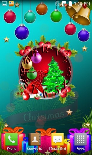 Christmas Clock live wallpaper截图5