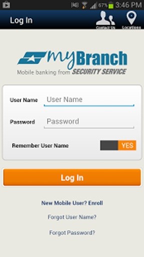 Security Service myBranch App截图1