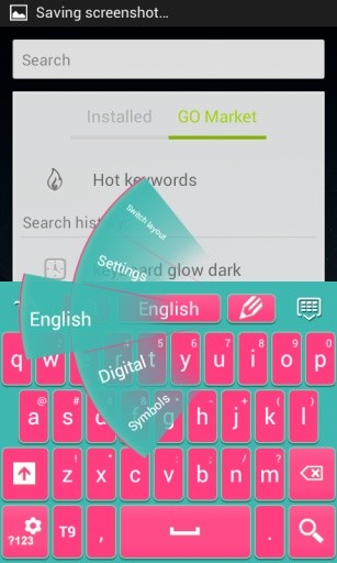 键盘的Android粉红截图9