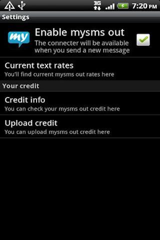 Websms - mysms out Connector截图2